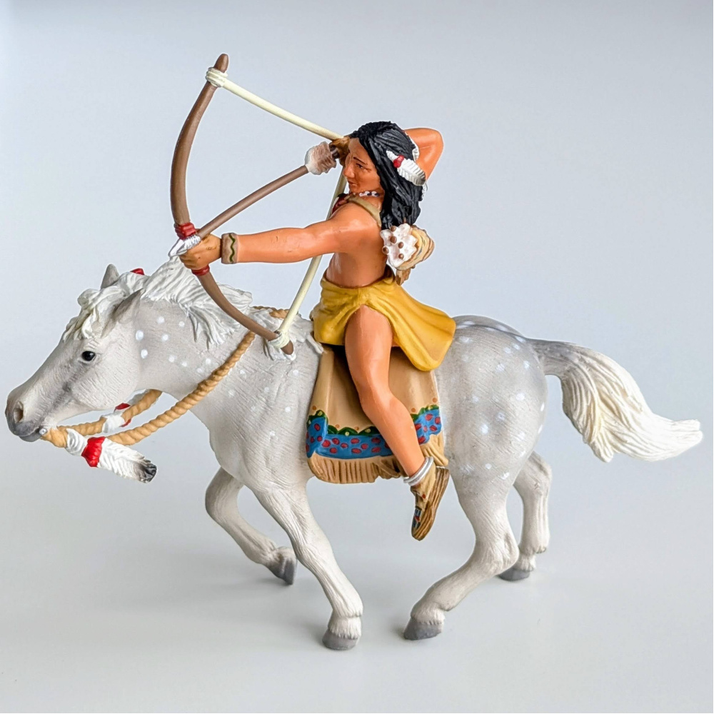 Б.в. Індіанець Сіу на коні з луком Schleich 70301