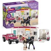 Візит до ветеринара на пікапі з причепом Schleich 72261