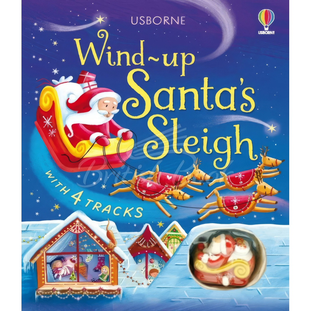 Інтерактивна книга Санта на санчатах Wind-Up Santa's Sleigh