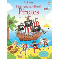Книга з 250 наліпками пірати First Sticker Book: Pirates