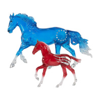 Кобила мустанг та лоша Betsy & Ross до 250-річчя Америки Breyer 10671
