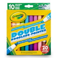 Набір двосторонніх фломастерів Crayola 10 штук (20 кольорів)