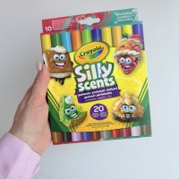 Набір двосторонніх фломастерів, широка лінія (washable) з ароматом, 10 шт. Silly Scents