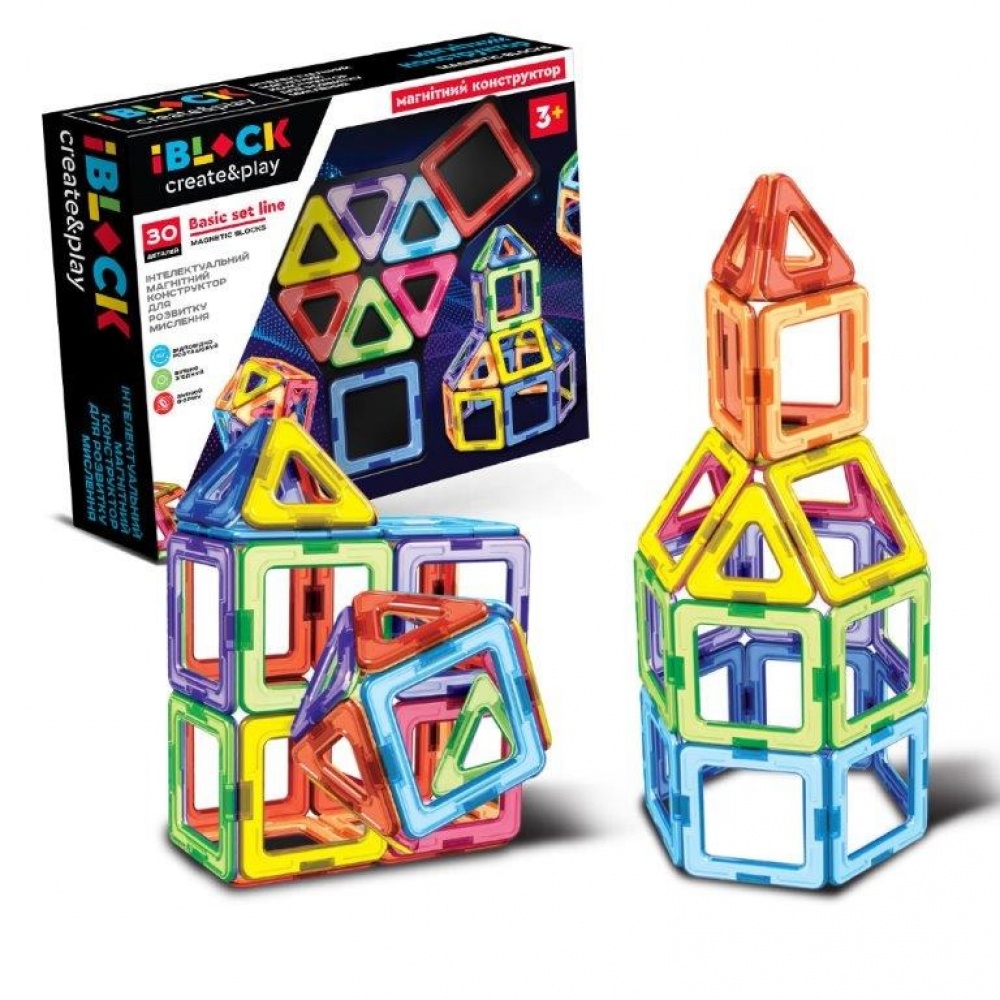 Магнітний конструктор 30 дет.