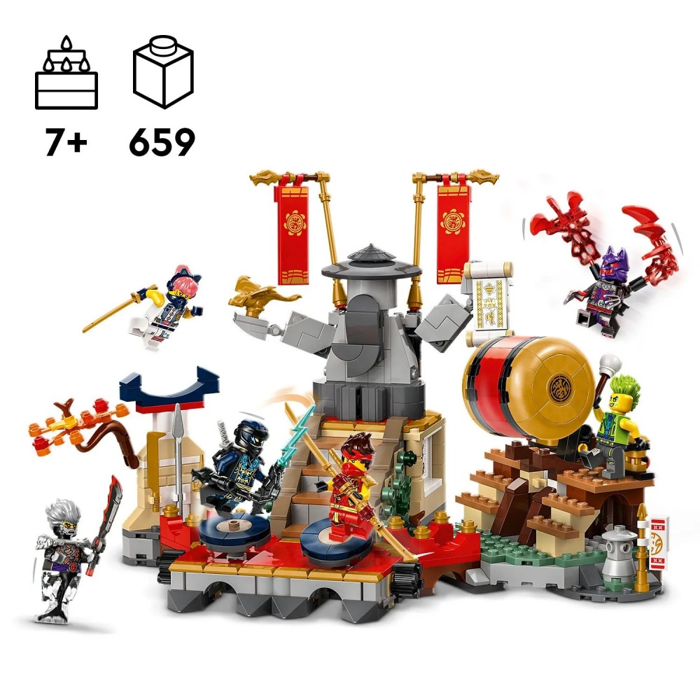 Конструктор Ninjago Бойова арена турніру 659 деталей Lego 71818