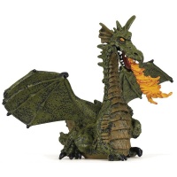 Зелений дракон з полум'ям Papo 39025