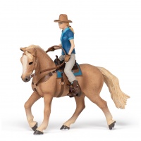 Кінь Дикий Захід з вершницею Papo 51566