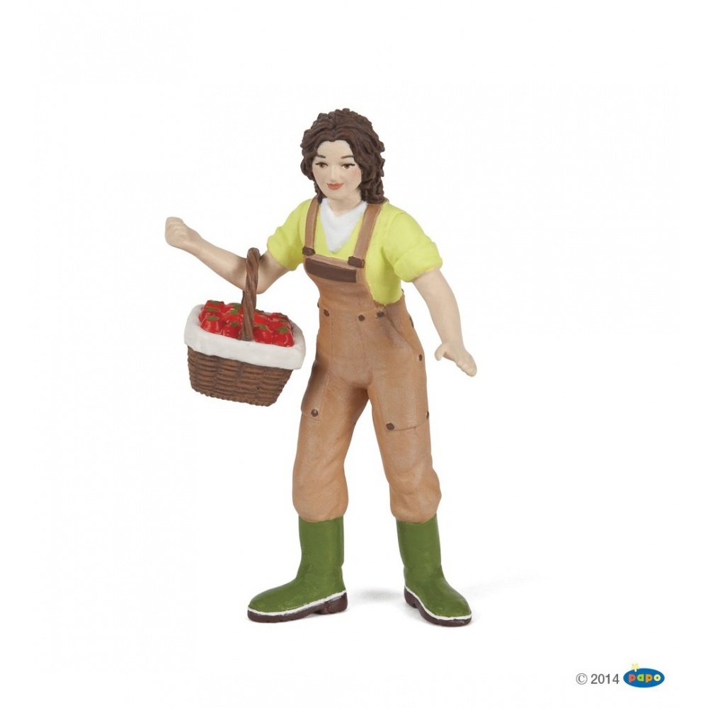 Жінка-фермер з кошиком Papo 39219