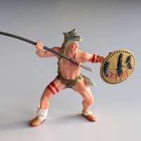 Індіанець у шкурі вовка зі списом та щитом Papo 39508