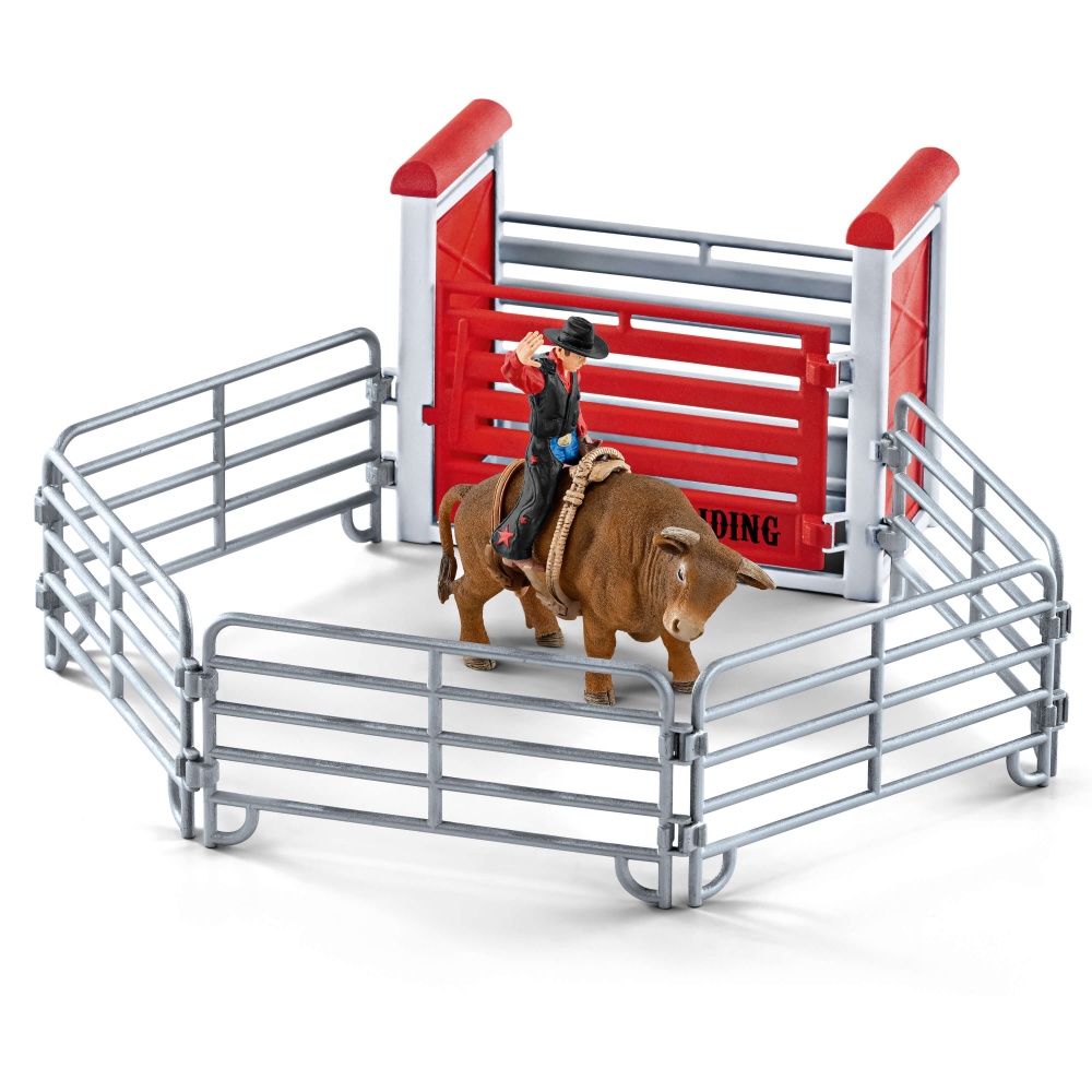 Родео з ковбоєм, биком, аксесуарами Schleich 41419