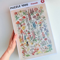 Пазли Квіти ілюстрація Адольфа Мійо 1000 елементів Piatnik