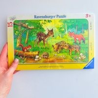 Пазл у рамці Ravensburger Дитинчата лісових тварин 15 елементів