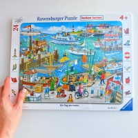 Пазл у рамці Ravensburger "Один день у порту" 24 елементи