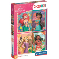 Пазл 2 х 20 Disney Принцеси Clementoni 24092