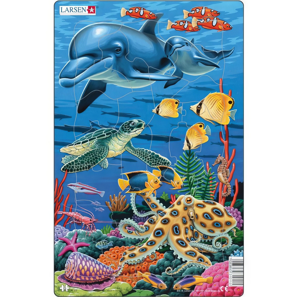 Пазл larsen кораловий риф 25 деталей
