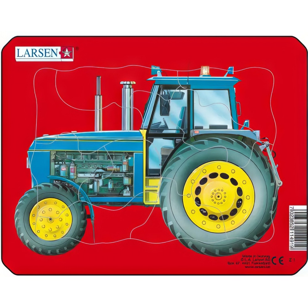 Пазл larsen трактор на фермі 10 деталей