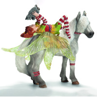 Ельф Марвін на коні з єнотом Schleich 70427