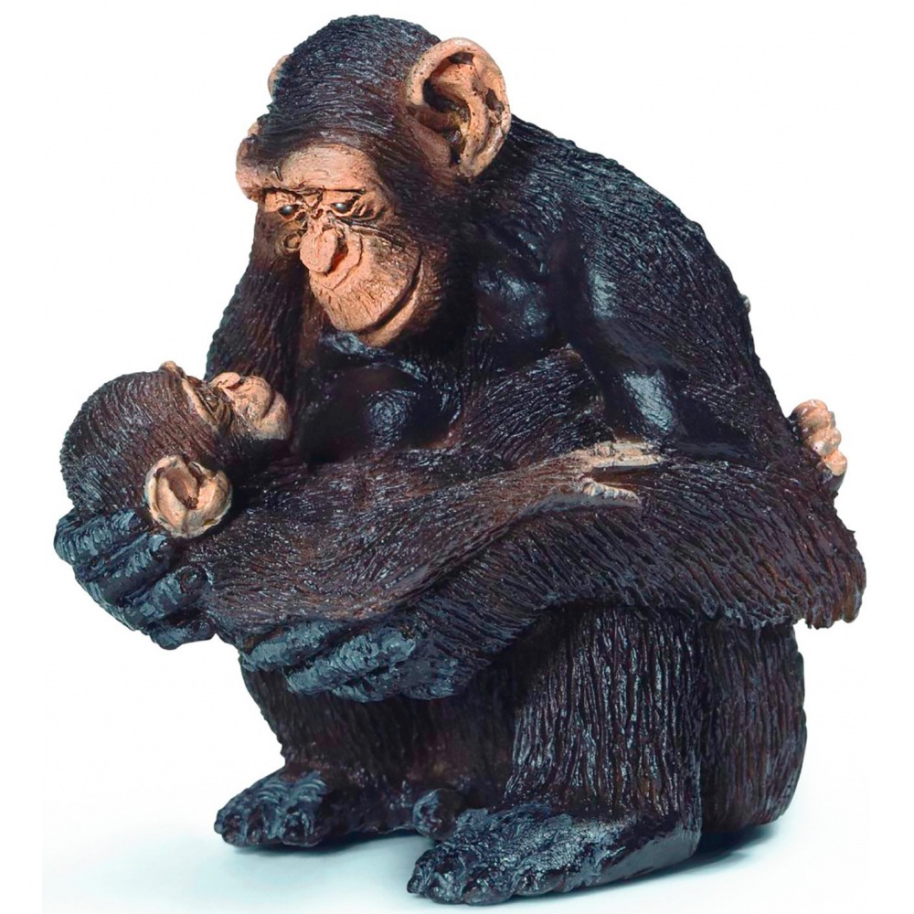 Мавпа шимпанзе самка з дитинчатою Schleich 14679