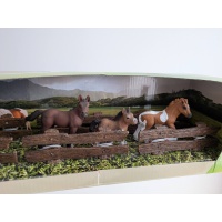 Набір три коні та забор Schleich 41385